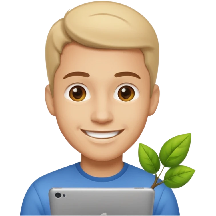 hazme un emoji que le este ayudando a una empresa a dejar de perder tiempo en tareas repetitivas y empezar a centrarse en lo que realmente importa: crecer. y que sea un hombre el emoji emoji