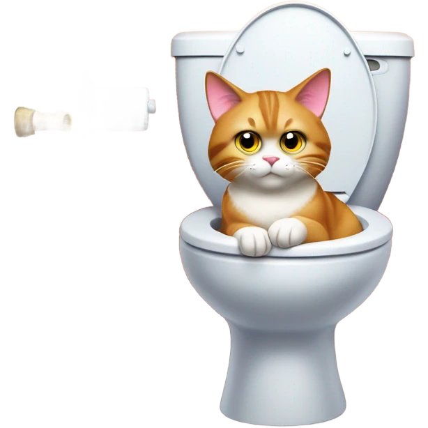 Cat Skibidi toilet emoji