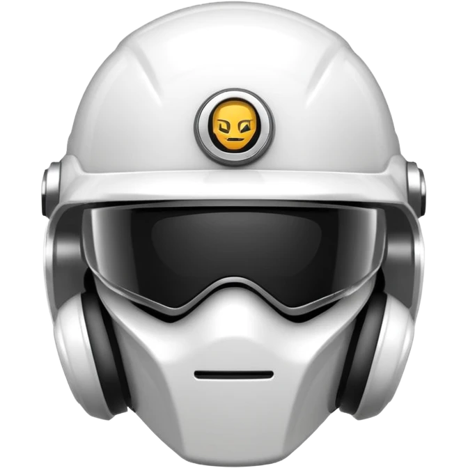 iPhone with protect helmet emoji
