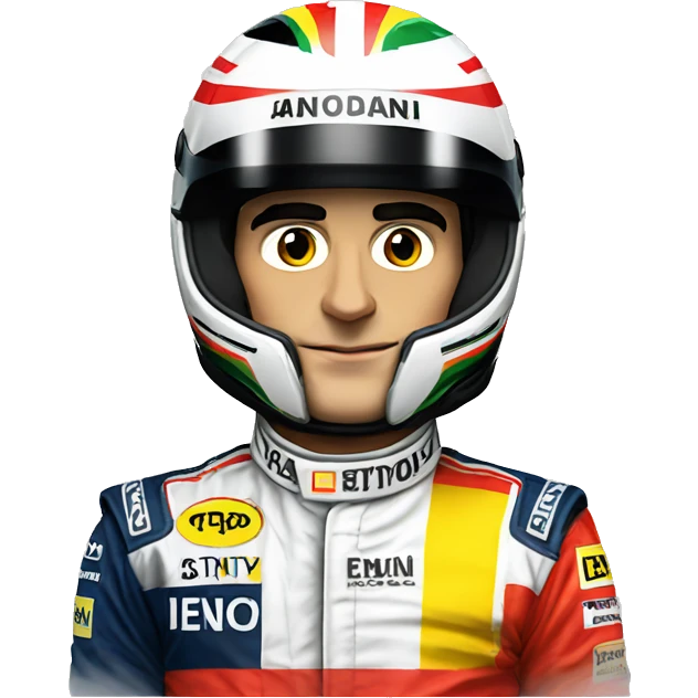Ayrton senna with helmet emoji