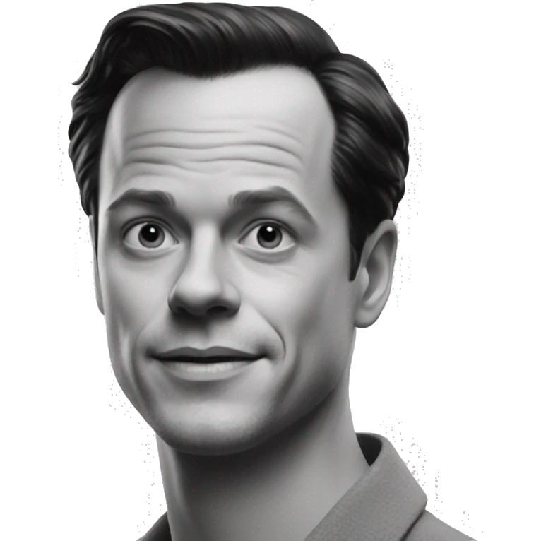 Andrew Scott as Tom Ripley black and white emoji