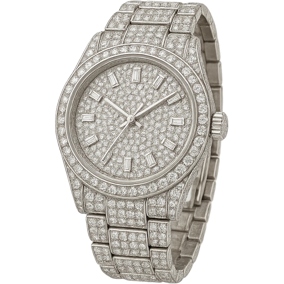 sparkly luxury watch emoji