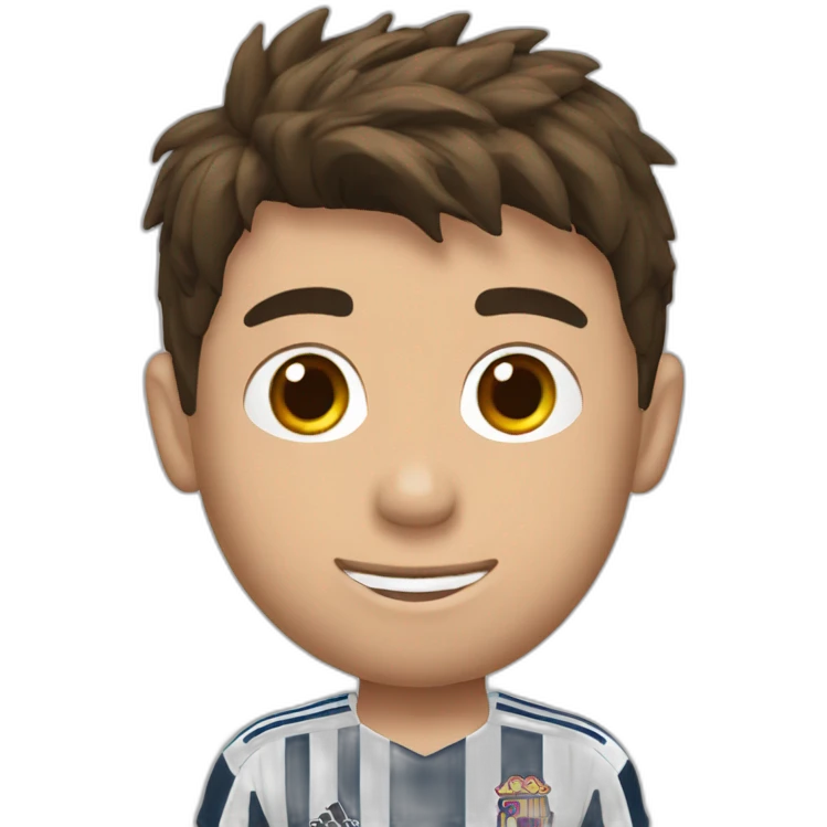 Ronaldo avec une tête de messi emoji