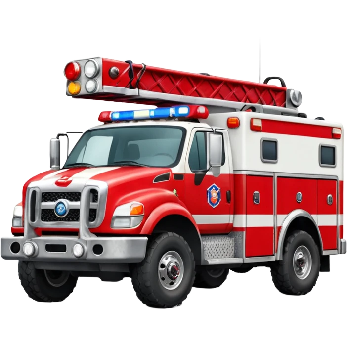 Search & Rescue Truck in USA emoji