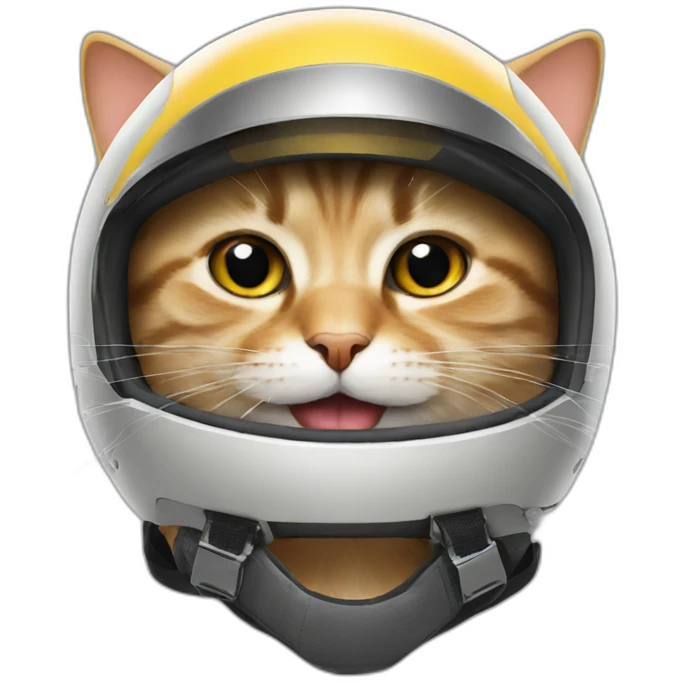 cat with helmet emoji