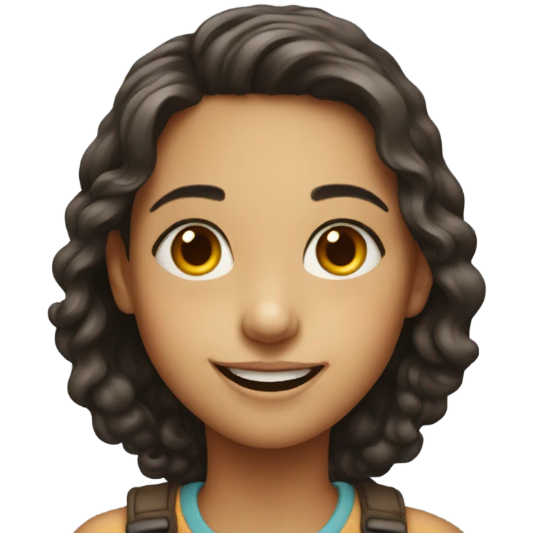 smiling girl portrait emoji
