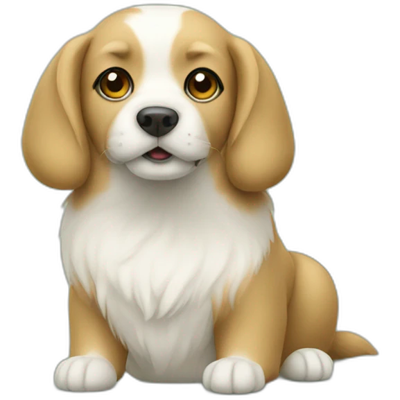 Dog wish tea  emoji