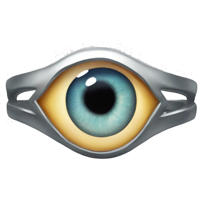 Eyeball inside of a ring emoji