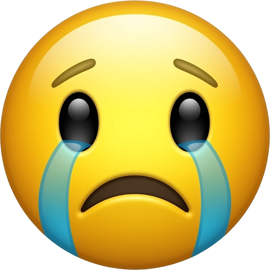Super crying yellow head emoji emoji
