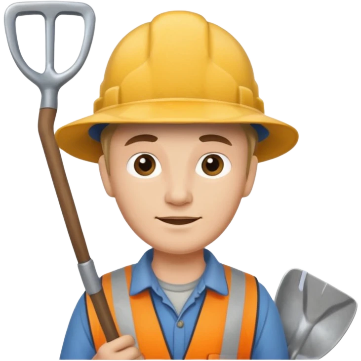 Field Digger with Shovel from Archaeology Team emoji