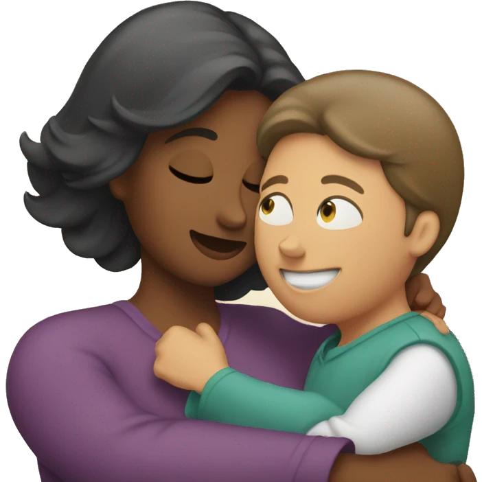 Mom giving a hug emoji