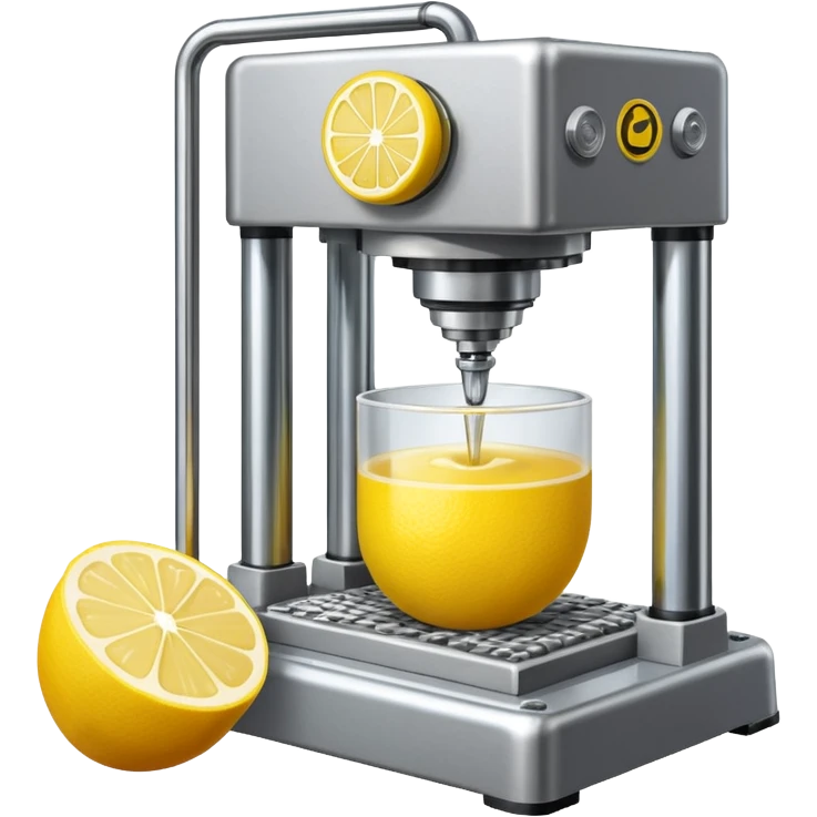 mac os icon hydraulic press machine lemon emoji