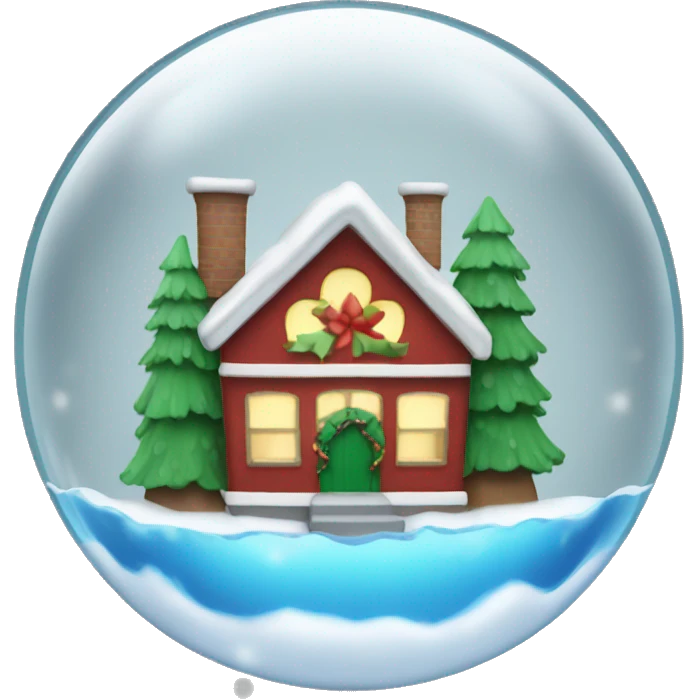 Christmas waterglobe emoji