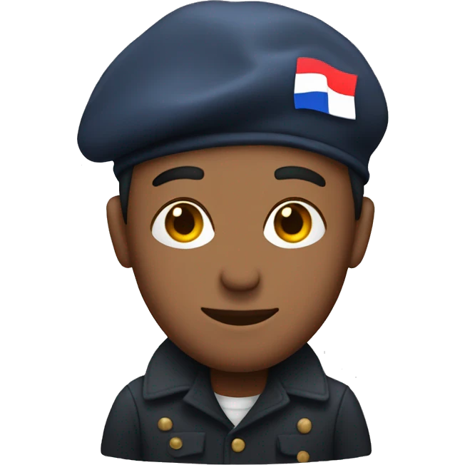 french man wearing a beret emoji