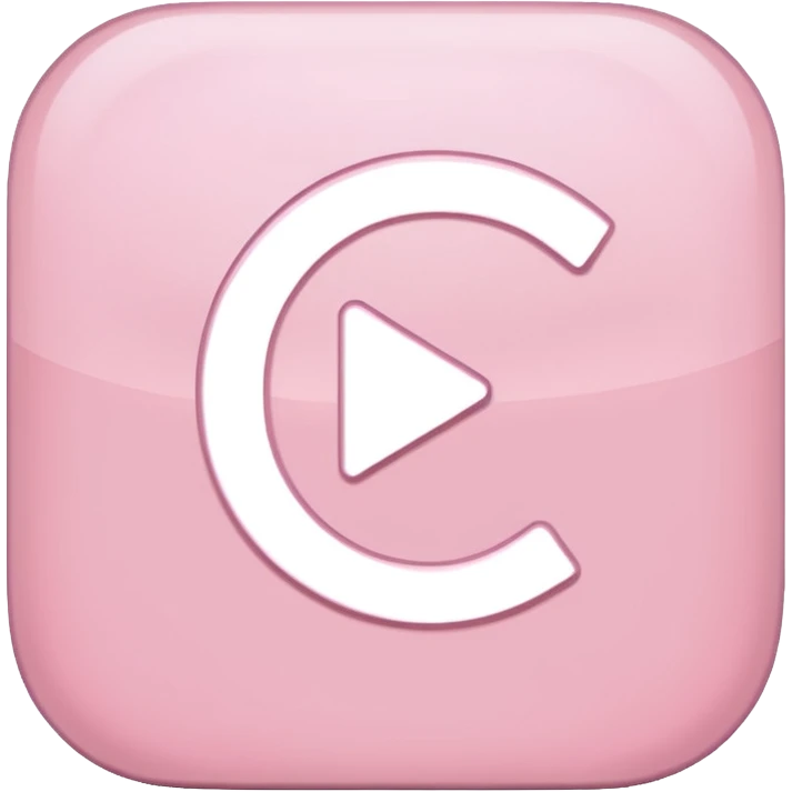 prime video aesthetic logo in pastel pink emoji