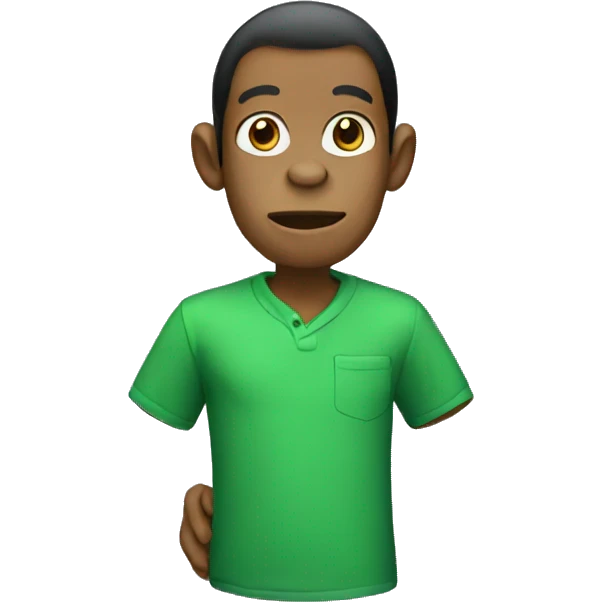 monkey green shirt emoji