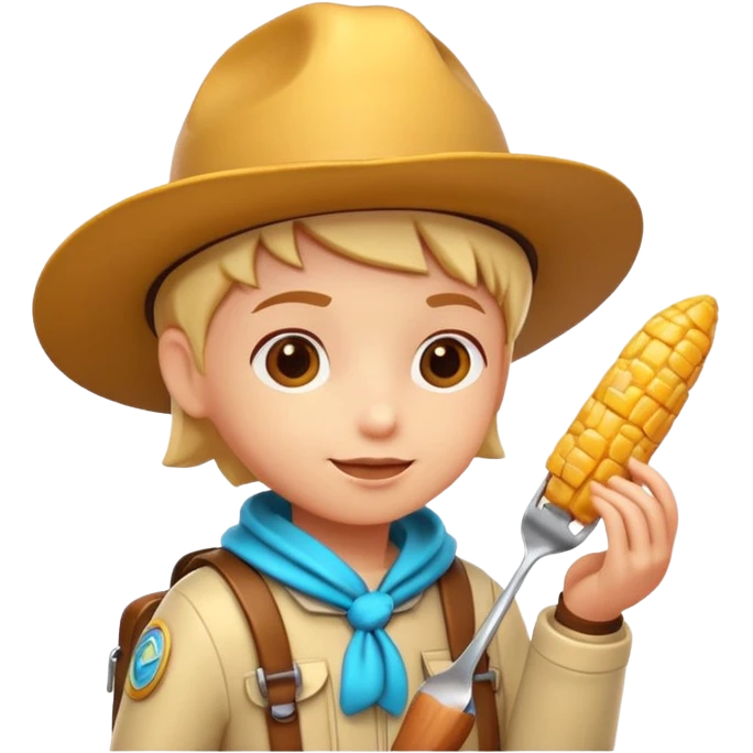 3D symbolizing explorer, discovering new flavors, food theme, cute and modern, soft lighting, glossy, isolated, no background
 emoji