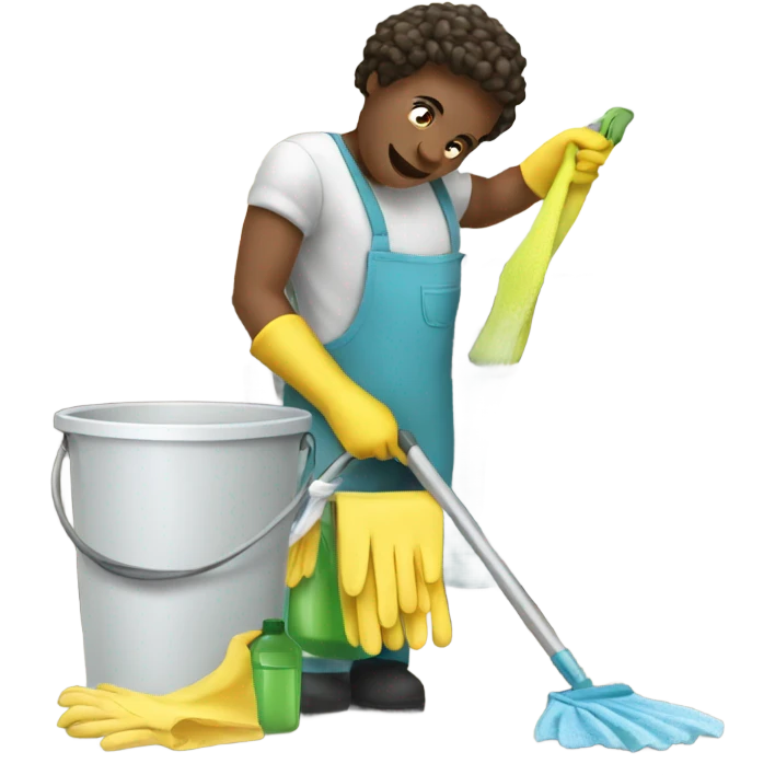 Person cleaning  emoji