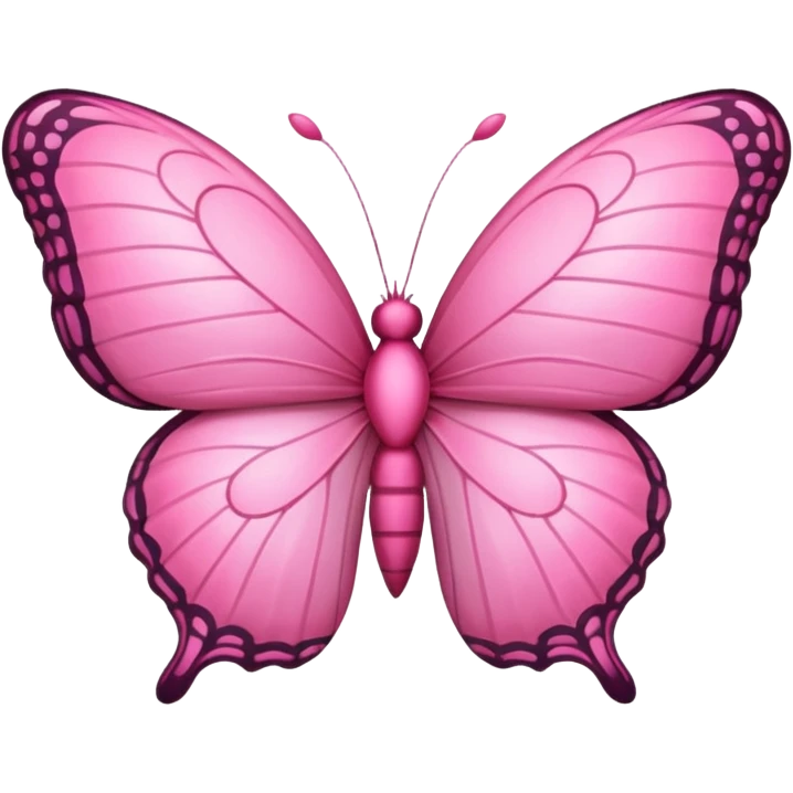 Pink butterfly heart emoji