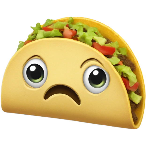 sad taco emoji