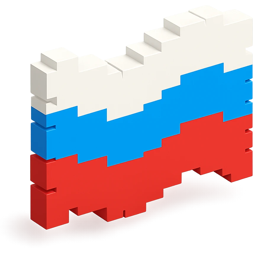 Russian flag without pole emoji