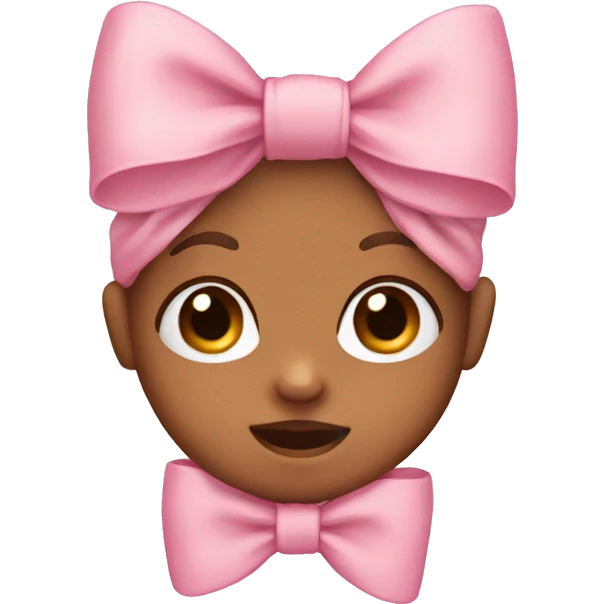Baby pink bow emoji