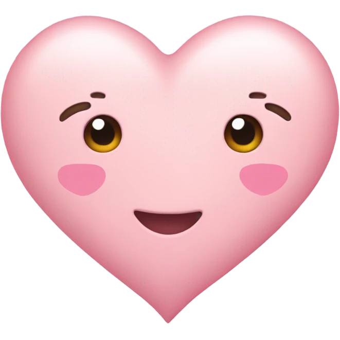 Pastel pink heart emoji