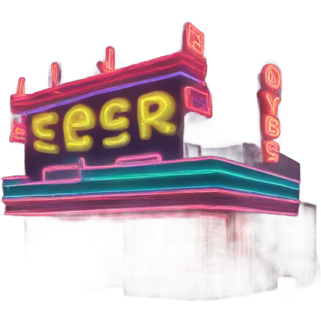 neon sign emoji