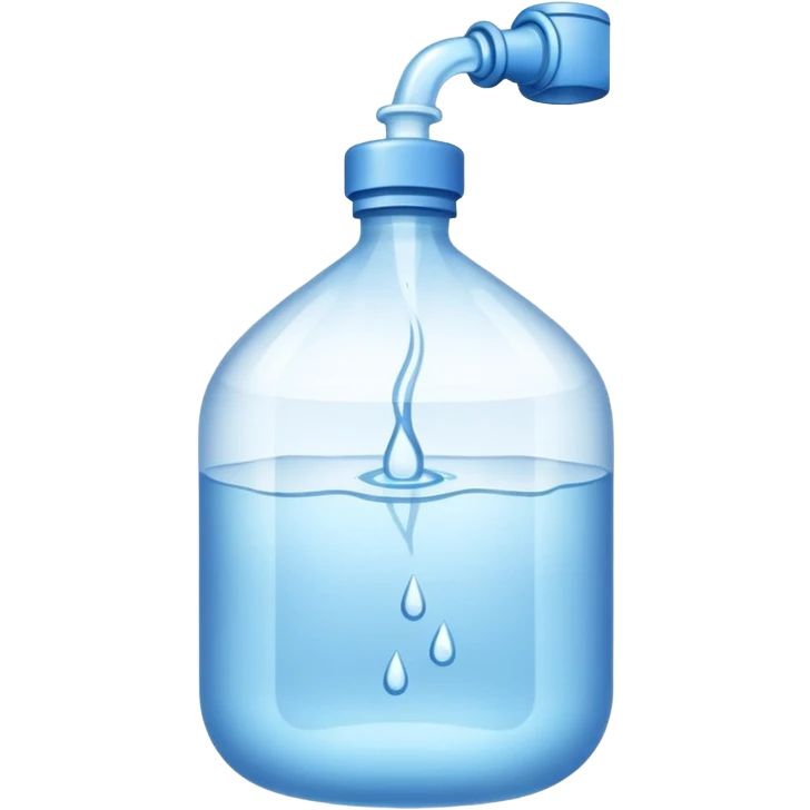 bag of water with a tied top, clear and shiny emoji