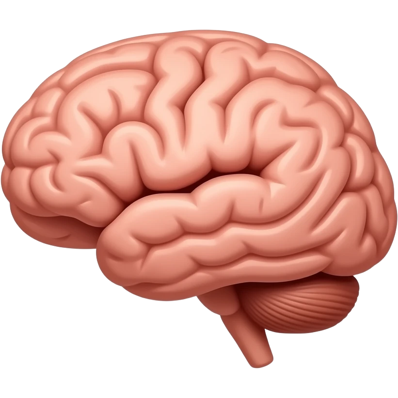 show the brain of a human as a gaming icon with no background emoji