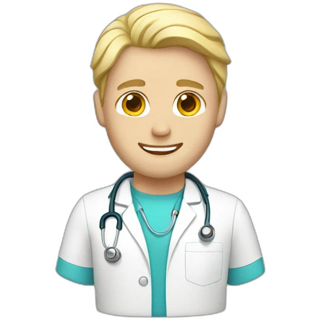 blonde male nurse emoji