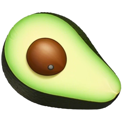 Cute avocado sushi emoji