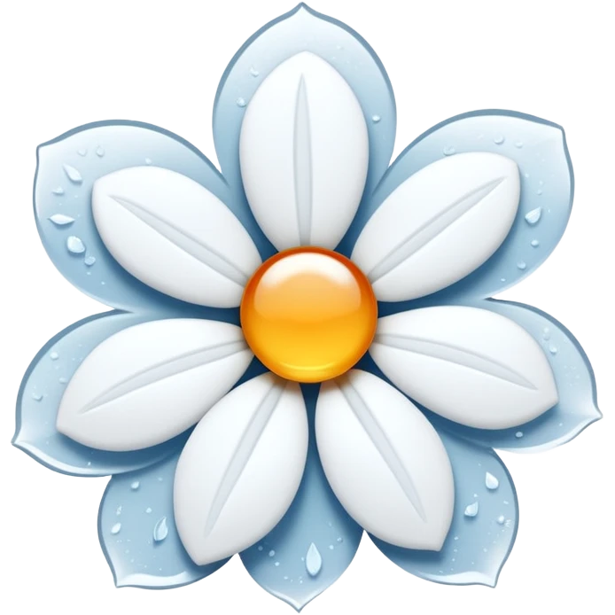 snowy flower emoji