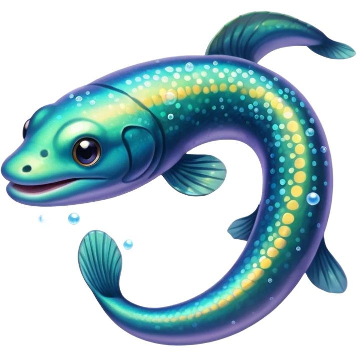 eel with bubbles emoji