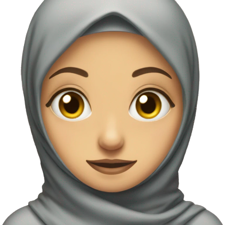 door and hijab girl sniking emoji
