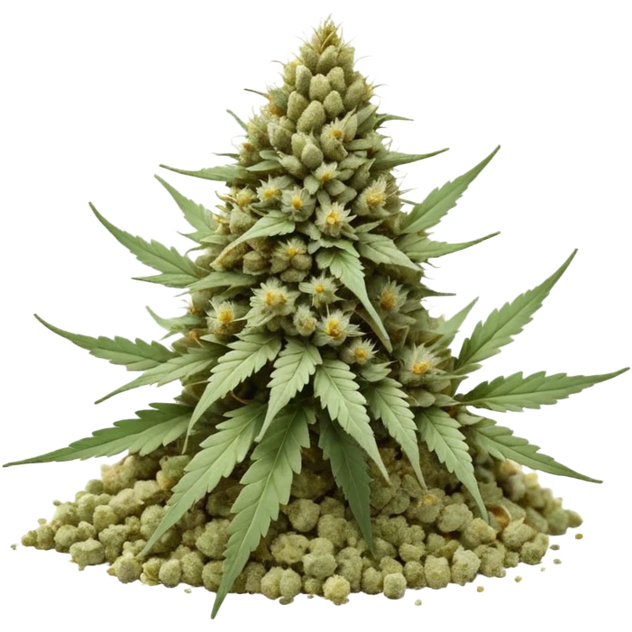 white color marijuana, no color emoji