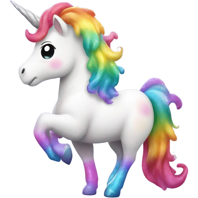 Unicorn farting emoji
