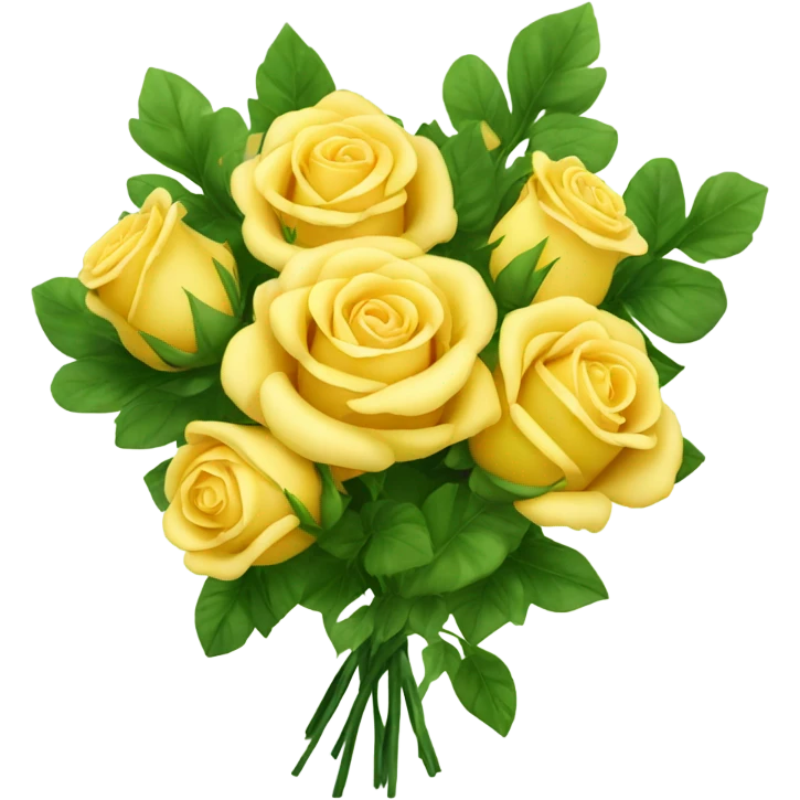 Bouquet of yellow roses emoji