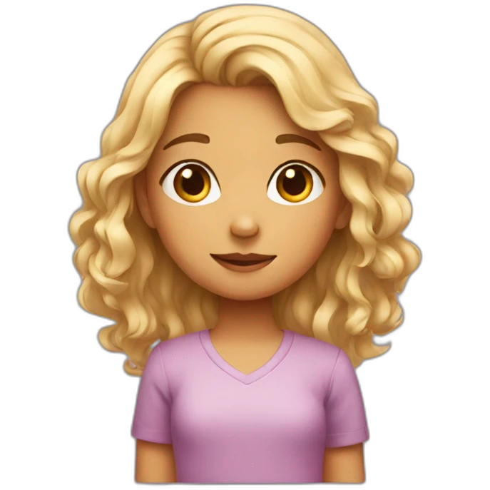 Adorable girl emoji