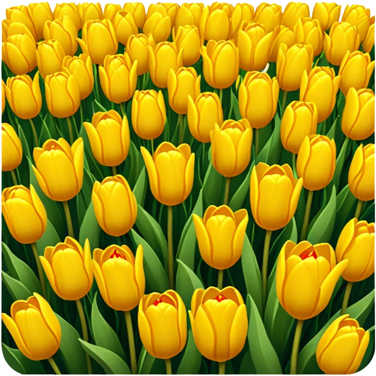 Yellowish tulips scenery  emoji