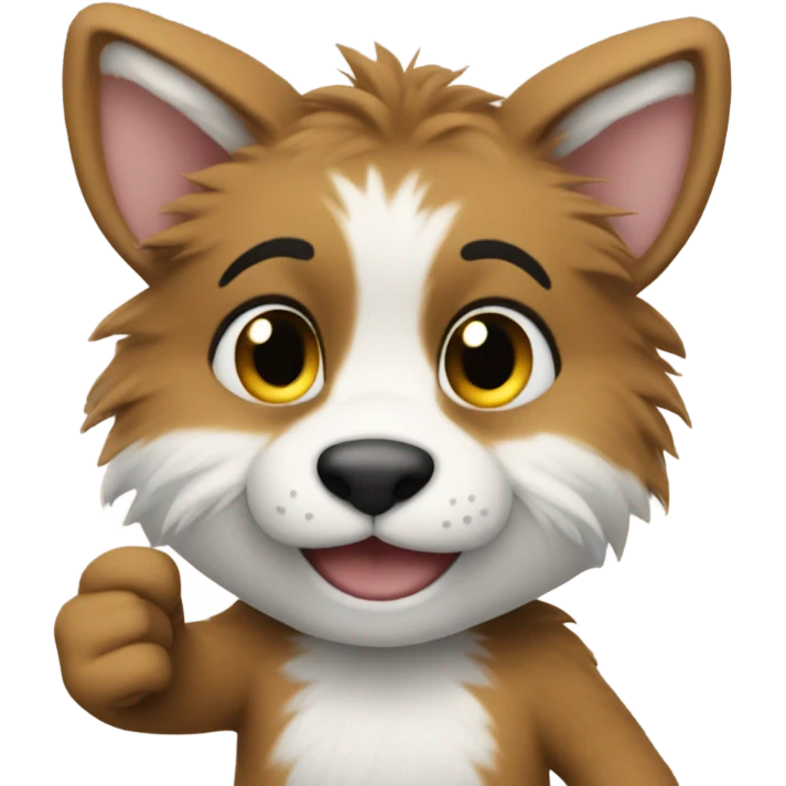 Furry boy giving thumbs up  emoji
