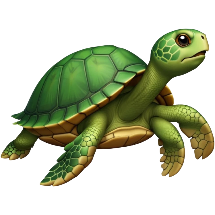 Turtle on his back emoji