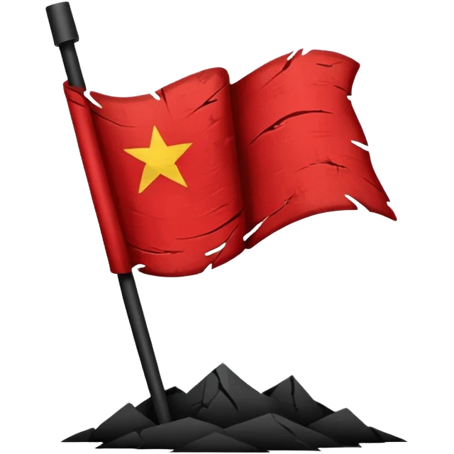 Anarchy red and black emoji