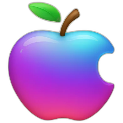 gradient apple emoji