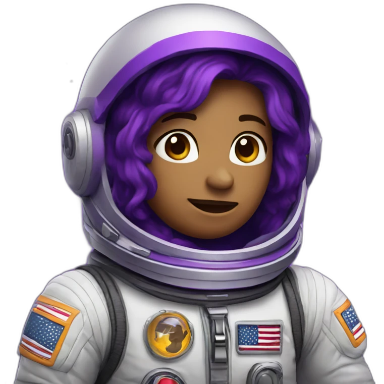 ASTRONAUTA MORADO emoji