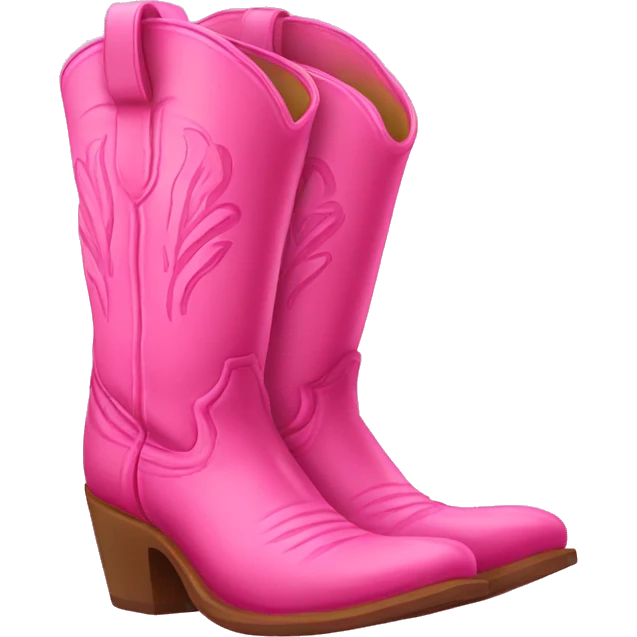 Pink cowboy boots  emoji