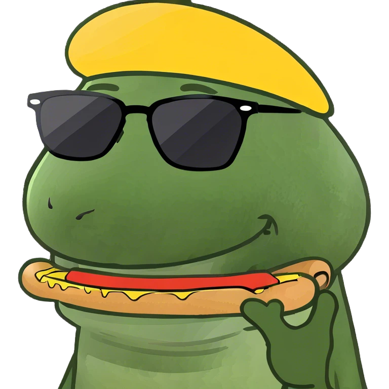 Smiling hotdog emoji