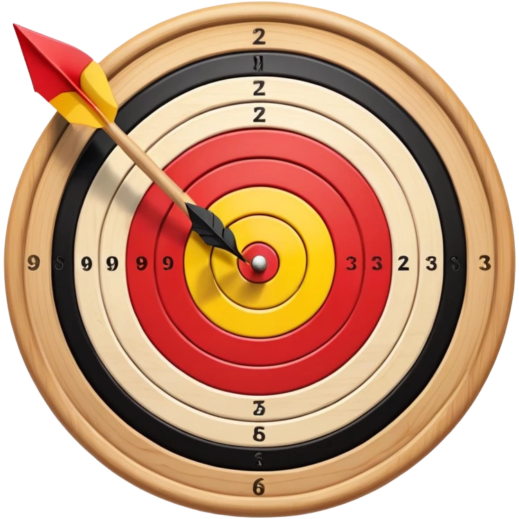 target with arrow in center emoji