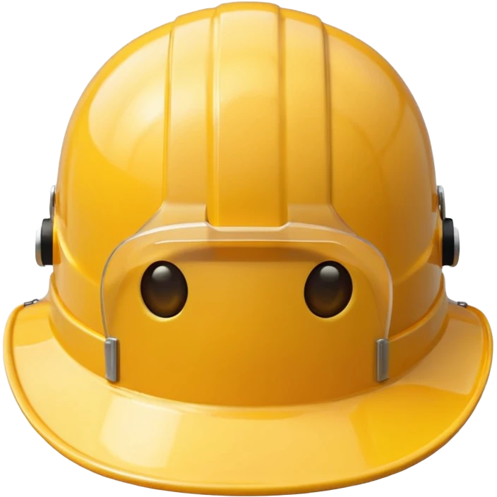 construction hat without guy, front facing transparent emoji