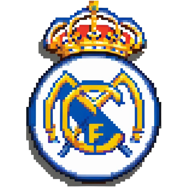 Real Madrid football club logo emoji